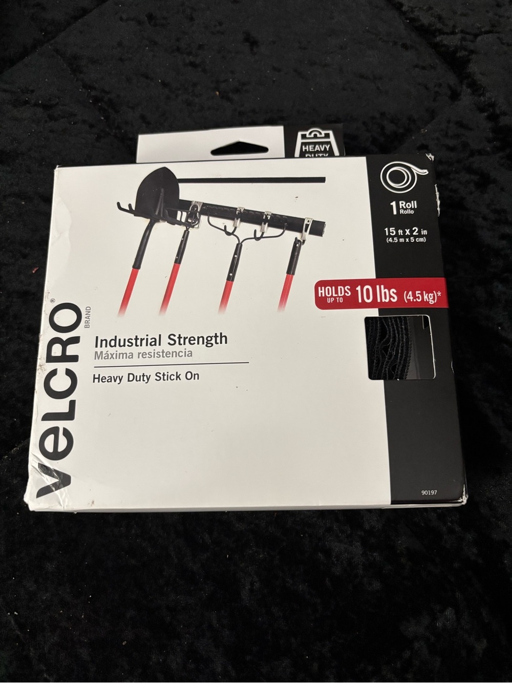 Industrial Strength Heavy Duty Stick-On Tape - Black